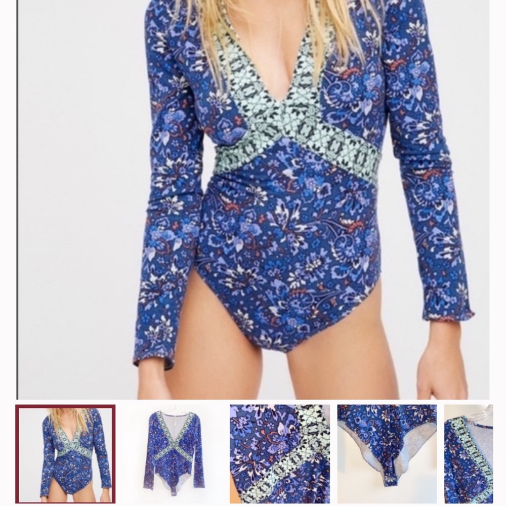 Free People Nowhere To Be Bodysuit